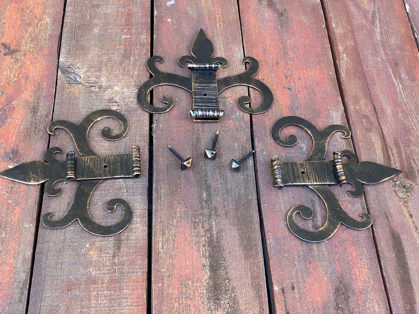 Hinge, medieval, rustic, window grille, gate, strap hinge, door, hardware, antique, renovation, Christmas, birthday, anniversary, rivet