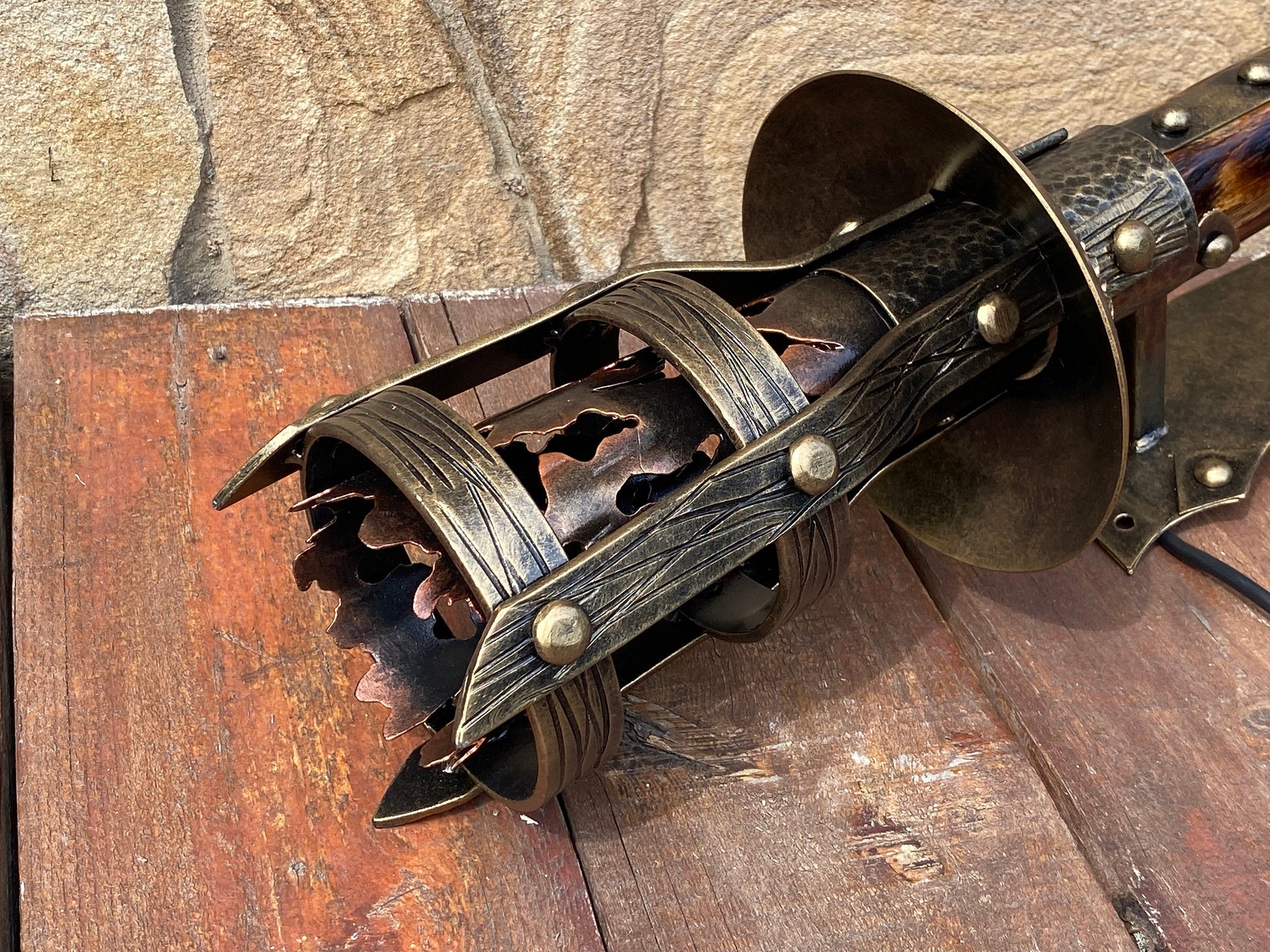 Wall sconce, viking, medieval lantern, man cave, torch, castle, medieval light, Middle Ages, Christmas, birthday, anniversary,antique,knight