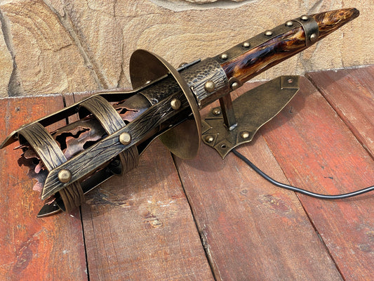 Wall sconce, viking, medieval lantern, man cave, torch, castle, medieval light, Middle Ages, Christmas, birthday, anniversary,antique,knight
