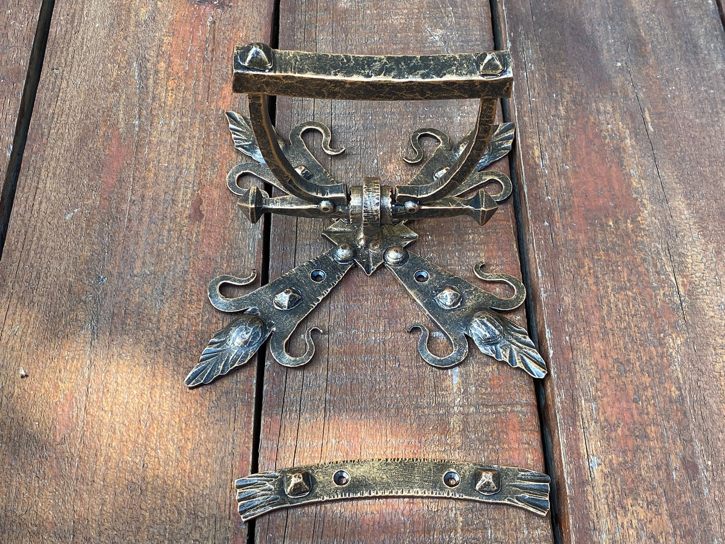 Door knocker, medieval decor, door pull, castle, viking, knife, man cave, antique, door, renovation, Middle Ages, birthday, anniversary