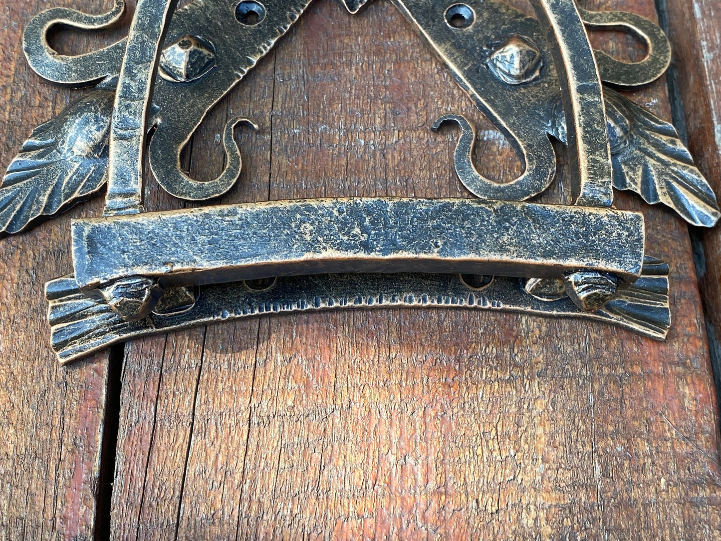 Door knocker, medieval decor, door pull, castle, viking, knife, man cave, antique, door, renovation, Middle Ages, birthday, anniversary