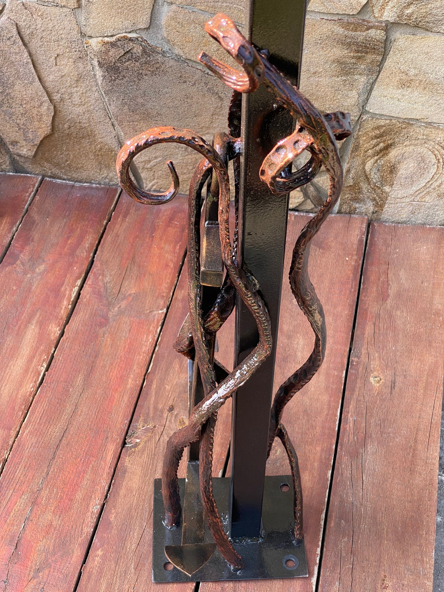 Mailbox, mail box, Christmas, tentacle, octopus, nautical decor, coastal decor, iron gift, fish, house number sign, anchor, anniversary, axe