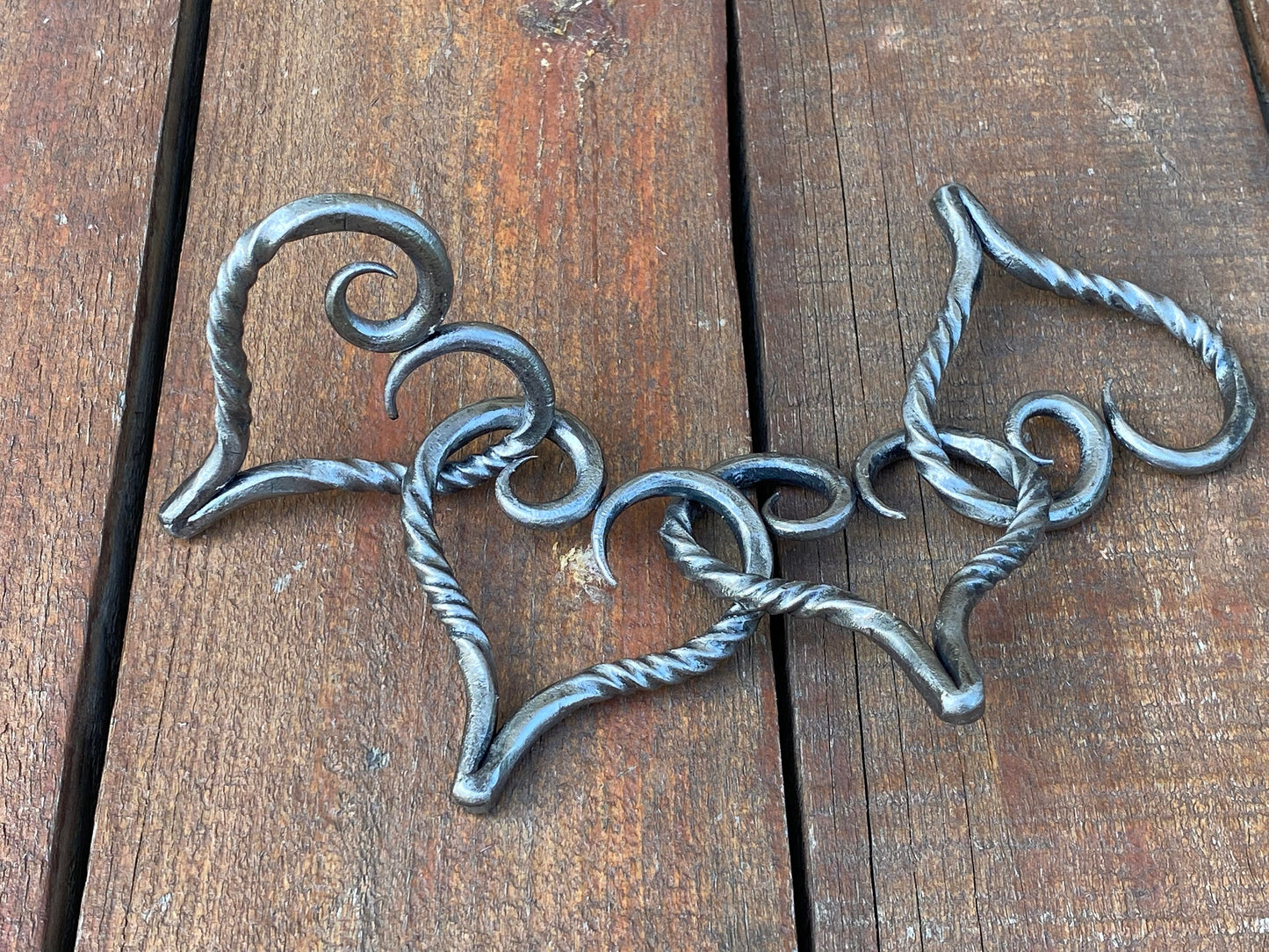 Entwined hearts, anniversary gift, birthday, 6th anniversary, 11th anniversary, personalized gift, heart, iron gift,steel gift,engraved gift