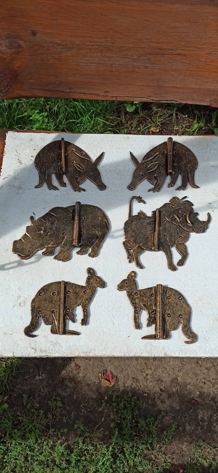 Animal hinge, strap hinge, warthog, boar, shutter, animal, hinge, hardware, gate, Christmas, birthday, anniversary, groom, bride,hand forged