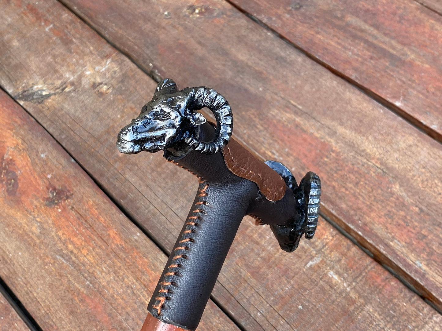 Walking cane, ram, walking stick, cane, stick, birthday, Christmas, anniversary, mens gift, retirement gift,pension,personalized gift,animal