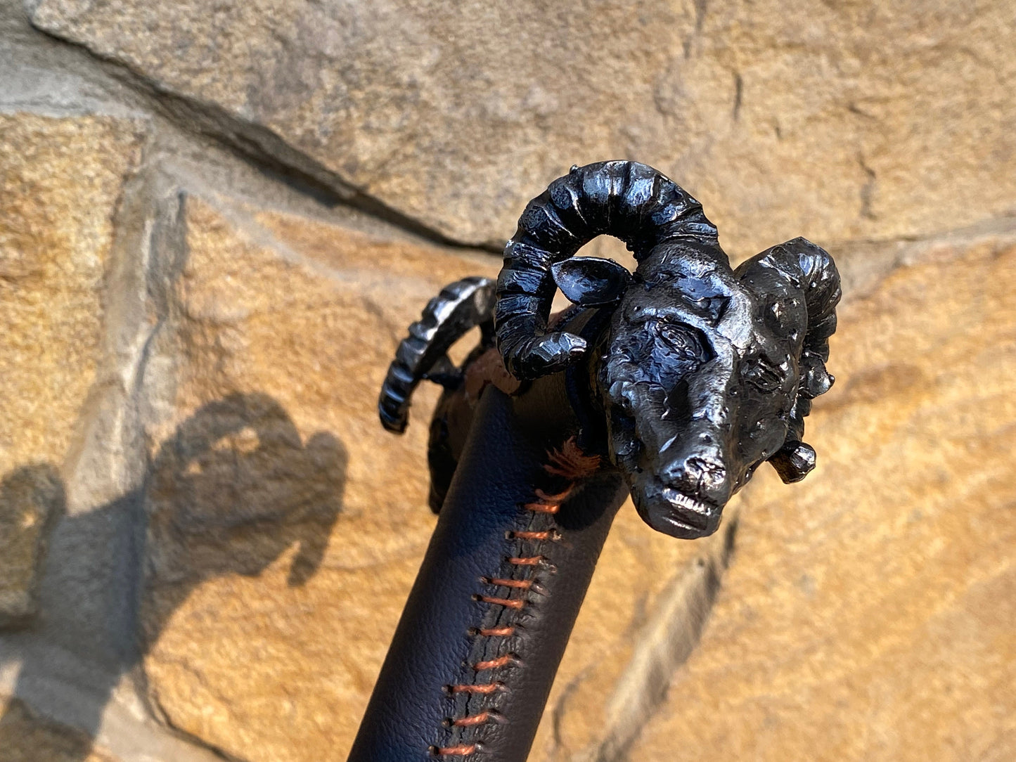 Walking cane, ram, walking stick, cane, stick, birthday, Christmas, anniversary, mens gift, retirement gift,pension,personalized gift,animal