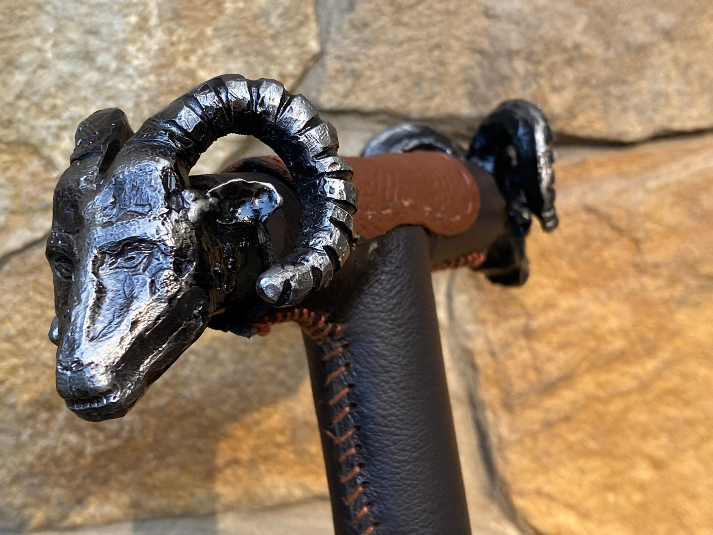 Walking cane, ram, walking stick, cane, stick, birthday, Christmas, anniversary, mens gift, retirement gift,pension,personalized gift,animal