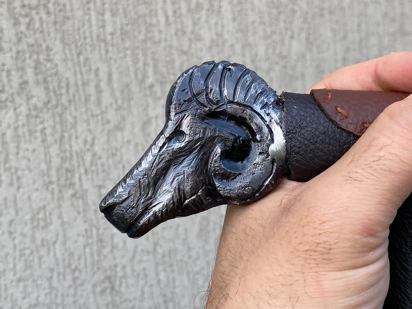Walking cane, ram, walking stick, cane, stick, birthday, Christmas, anniversary, Fathers Day, retirement, pension, personalized gift, animal
