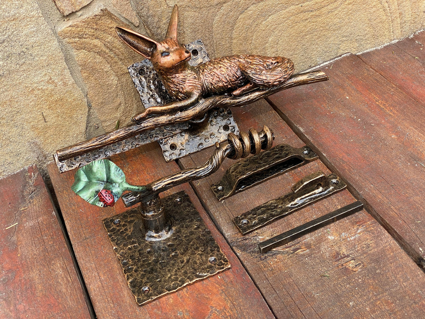 Latch, door latch, turn drop bar latch, fox, nature, birthday, door handle, gate latch, gate, door lock, Christmas, lock, forest, animal,zoo