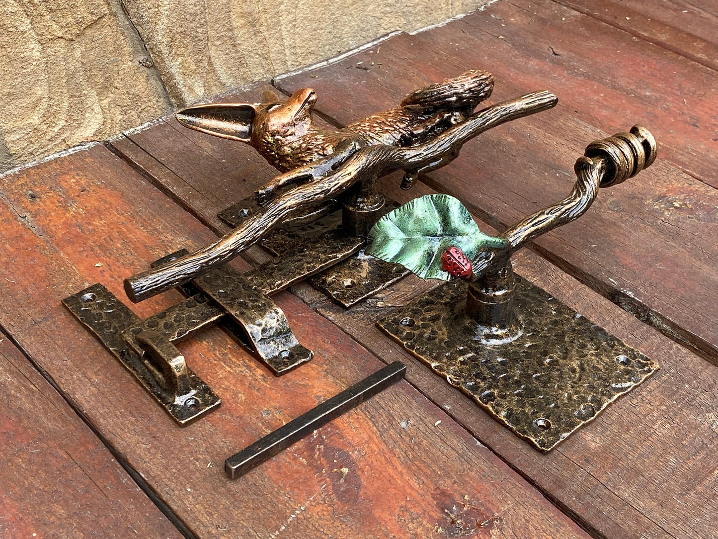 Latch, door latch, turn drop bar latch, fox, nature, birthday, door handle, gate latch, gate, door lock, Christmas, lock, forest, animal,zoo