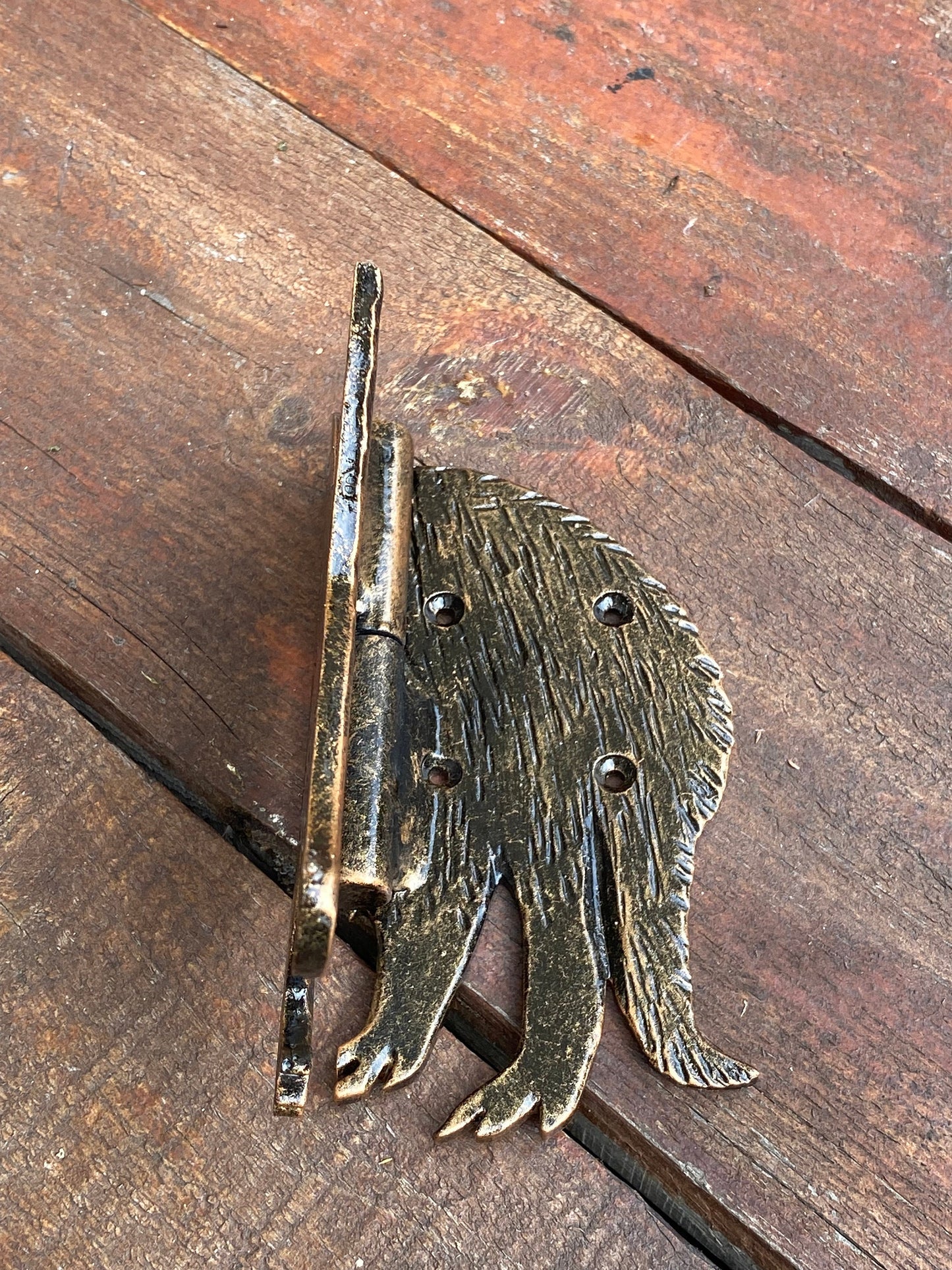 Animal hinge, strap hinge, aarvark, animal lover, hinge, door hardware, gate, Christmas, birthday,anniversary,wedding,door hinge,blacksmith