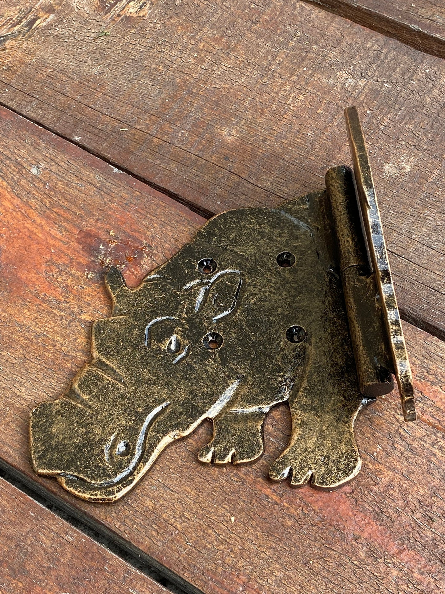 Animal hinge, strap hinge, hippo, safari, animal, hinge, door decor, gate,Christmas,DIY, birthday,anniversary,wedding,gate hinge,blacksmith