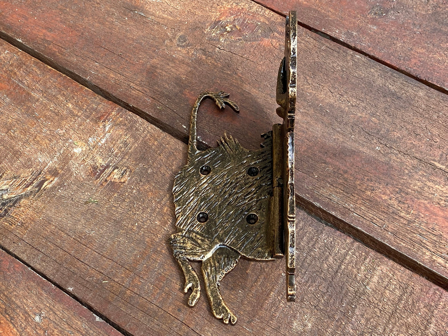 Animal hinge, strap hinge, warthog, boar, shutter, animal, hinge, hardware, gate, Christmas, birthday, anniversary, groom, bride,hand forged
