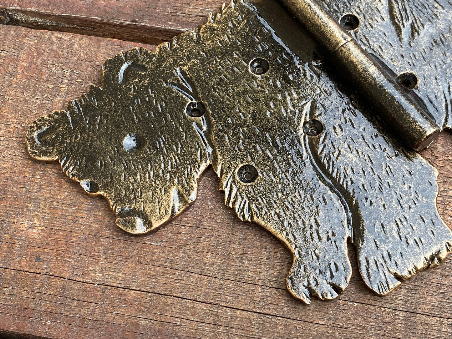 Animal hinge, strap hinges, bear, animal lover, hinge, door hardware, gate, Christmas, birthday,anniversary, groomsmen,door hinge,blacksmith