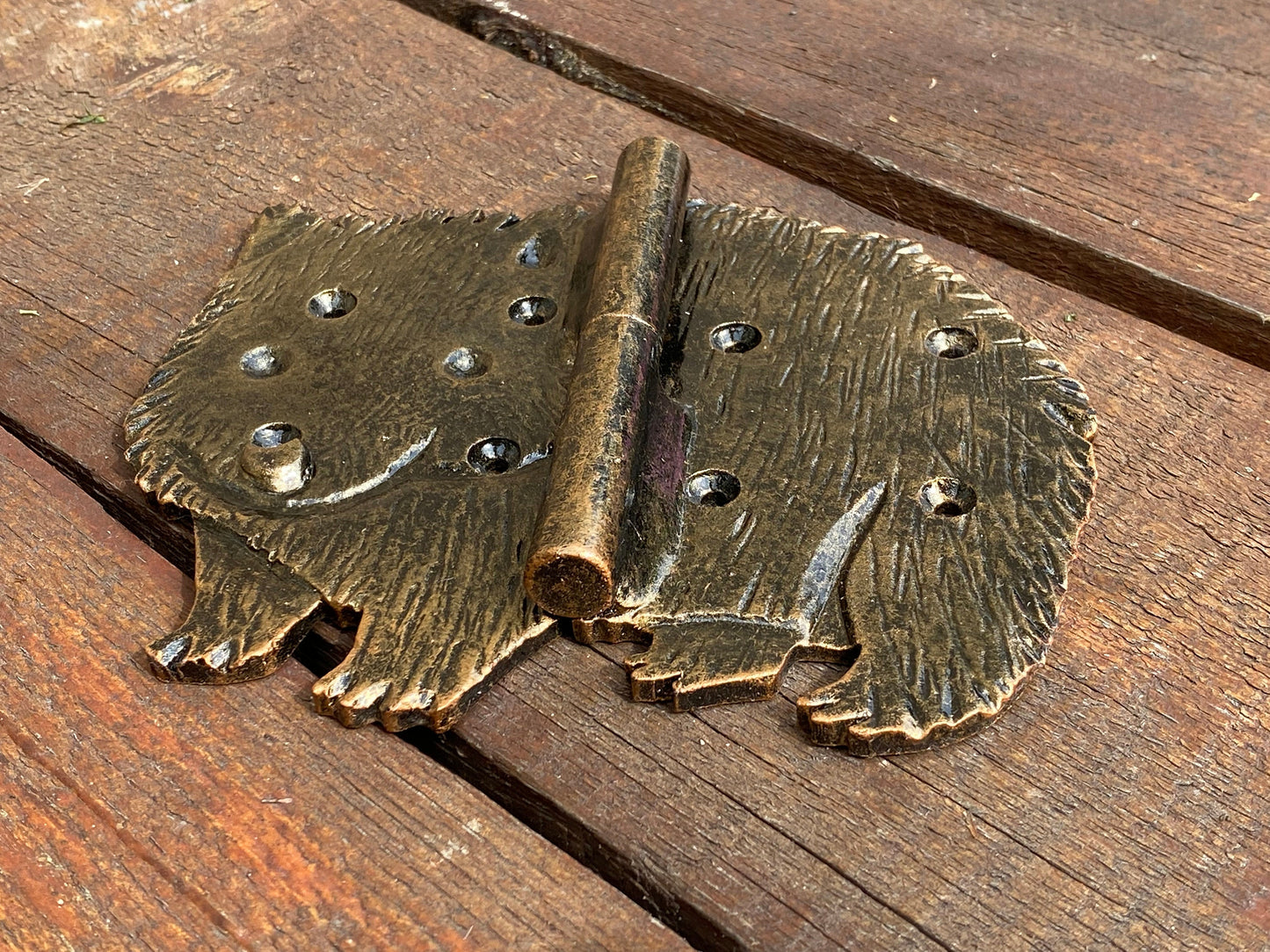 Animal hinge, strap hinges, wombat, animal gift, hinge, hardware, gate, Christmas, birthday,anniversary, best man, door hinge, blacksmith