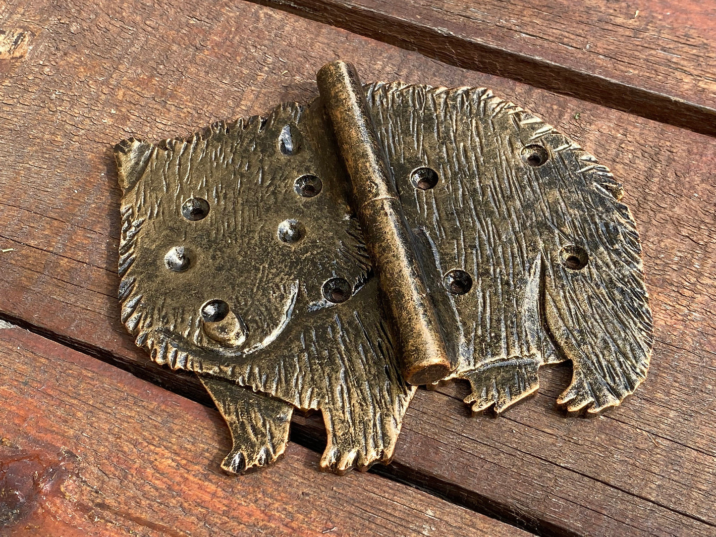 Animal hinge, strap hinges, wombat, animal gift, hinge, hardware, gate, Christmas, birthday,anniversary, best man, door hinge, blacksmith