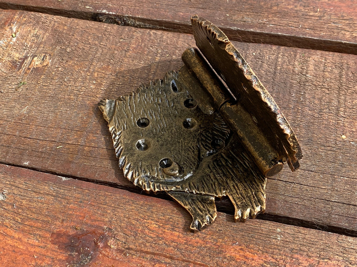 Animal hinge, strap hinges, wombat, animal gift, hinge, hardware, gate, Christmas, birthday,anniversary, best man, door hinge, blacksmith