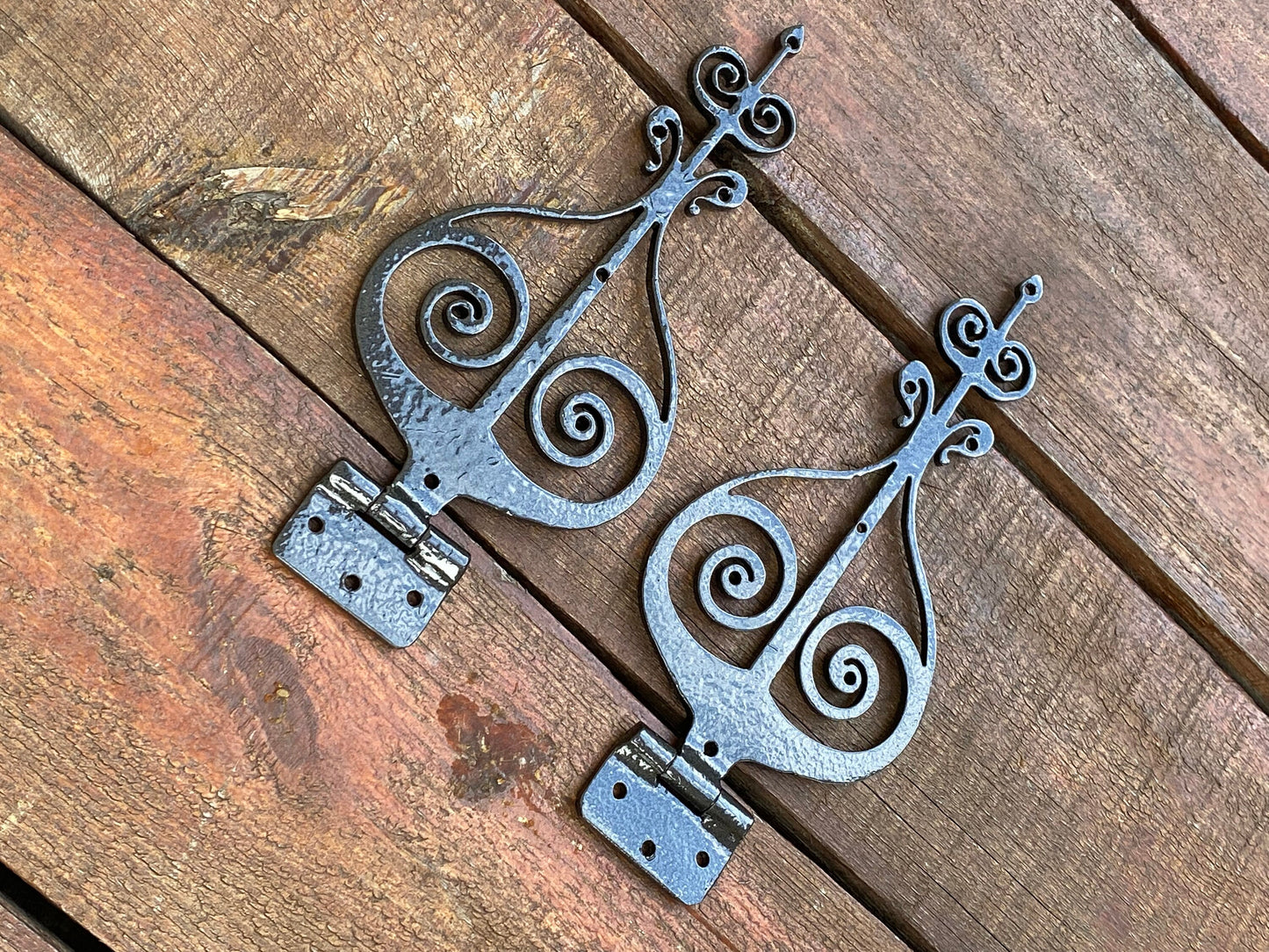 Hinges, strap hinge, viking, gate hinge, Christmas, birthday, door handle, medieval, antique, anniversary, door, DIY, hardware, iron gift