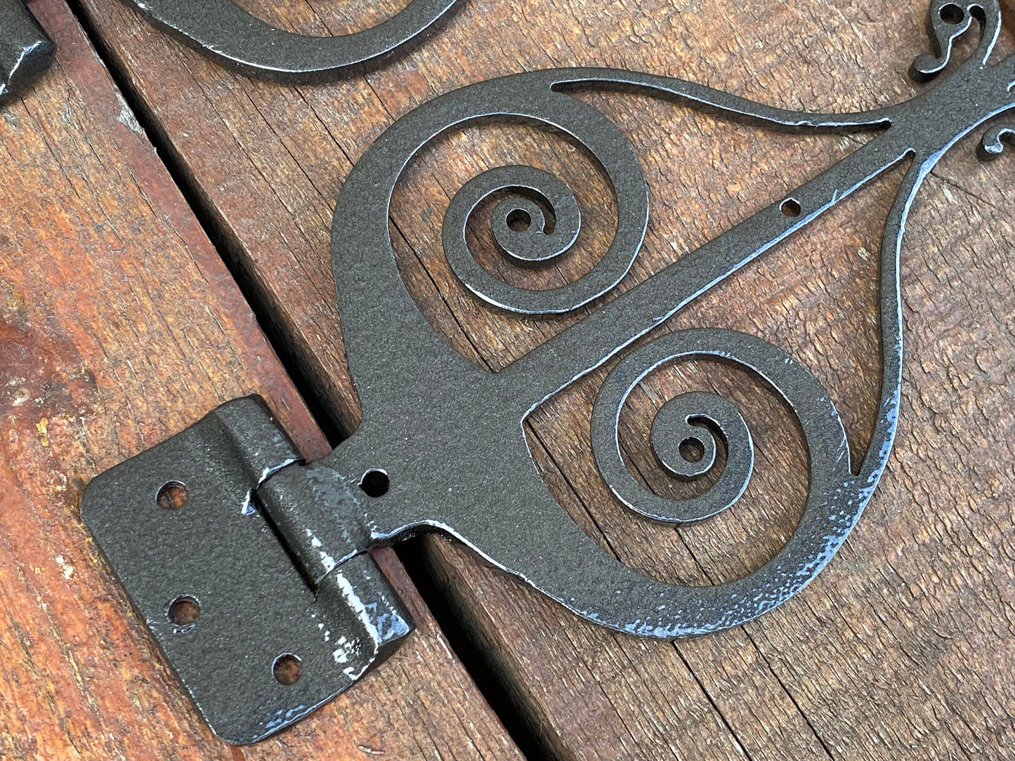 Hinges, strap hinge, viking, gate hinge, Christmas, birthday, door handle, medieval, antique, anniversary, door, DIY, hardware, iron gift