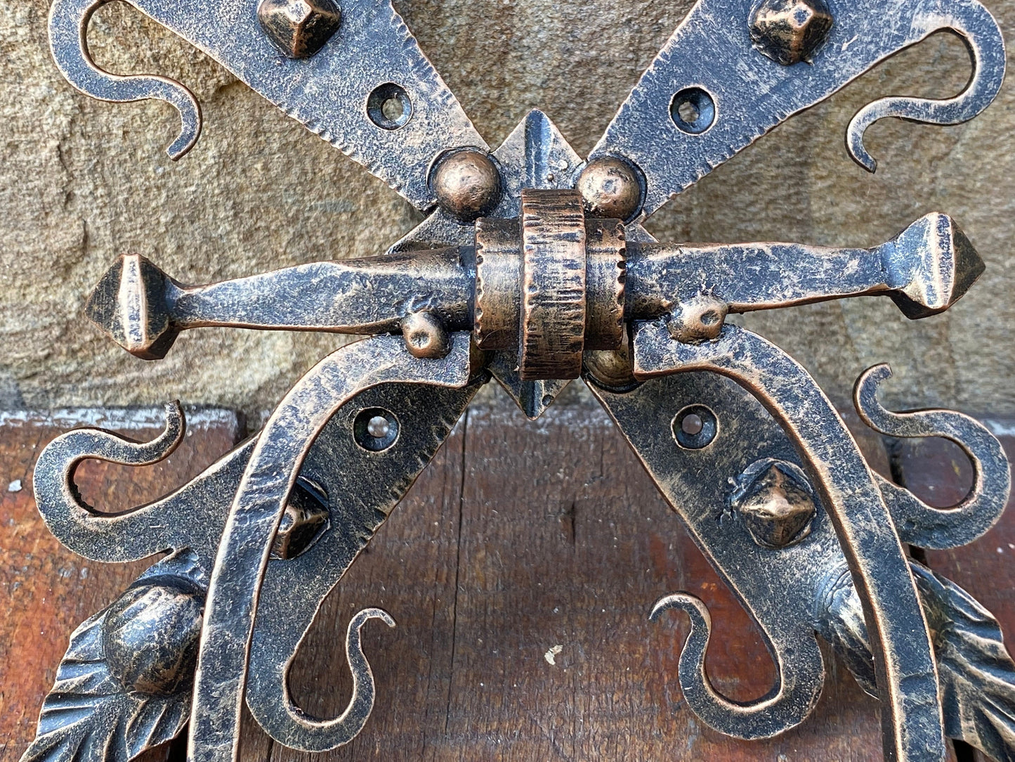 Door knocker, medieval decor, door pull, castle, viking, knife, man cave, antique, door, renovation, Middle Ages, birthday, anniversary
