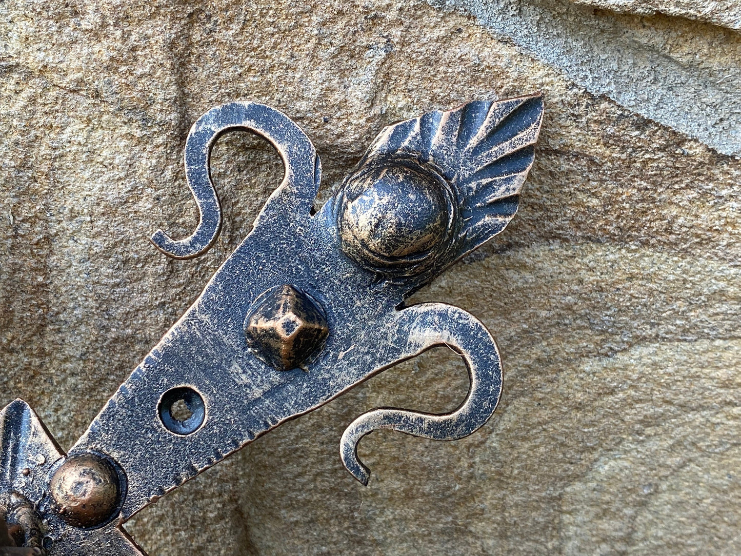 Door knocker, medieval decor, door pull, castle, viking, knife, man cave, antique, door, renovation, Middle Ages, birthday, anniversary