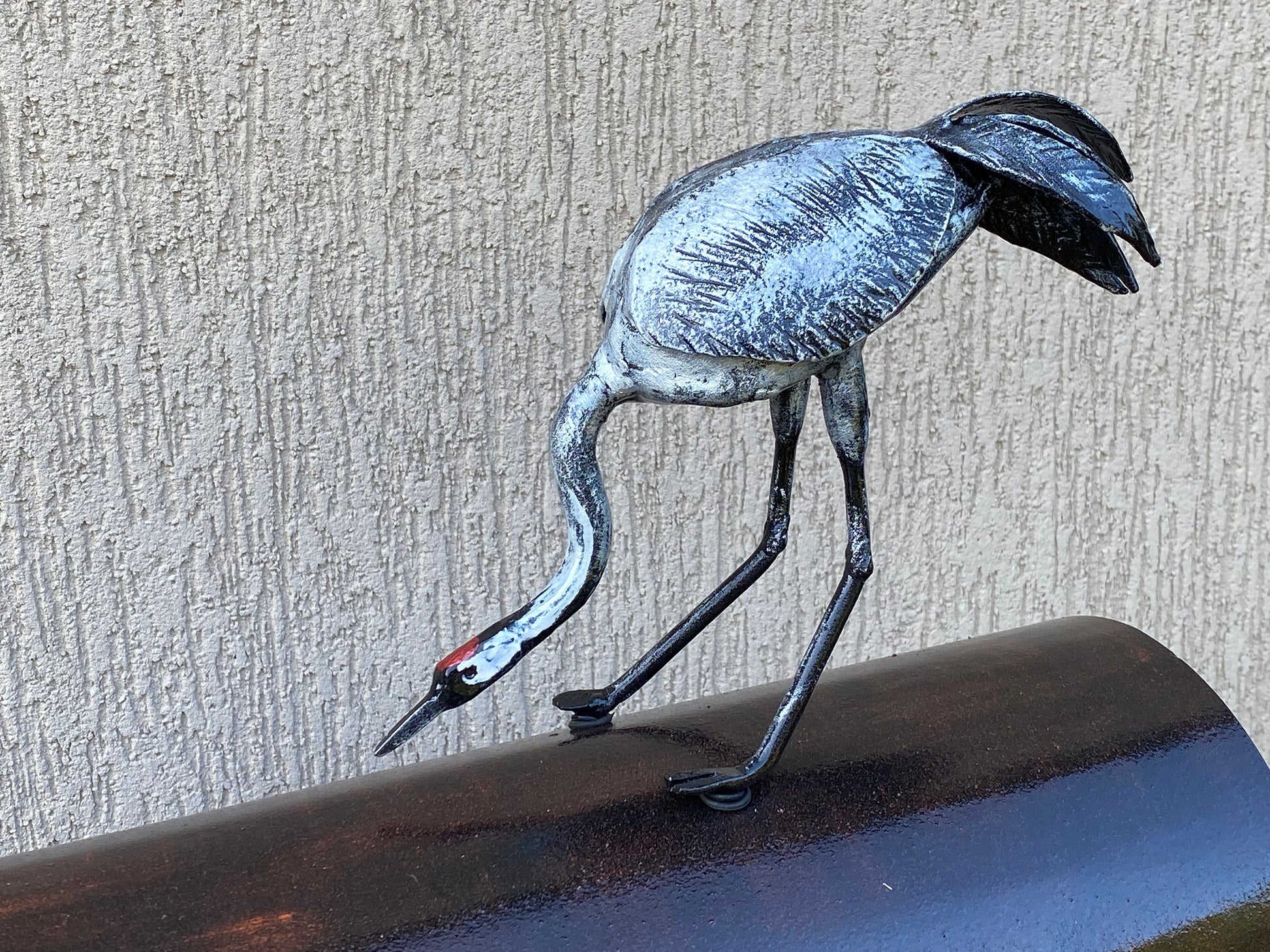 Mailbox, mail box, crane, bird, reeds, lake, house number sign, birthday, Christmas, house numbers, anniversary, bird lover, wild nature
