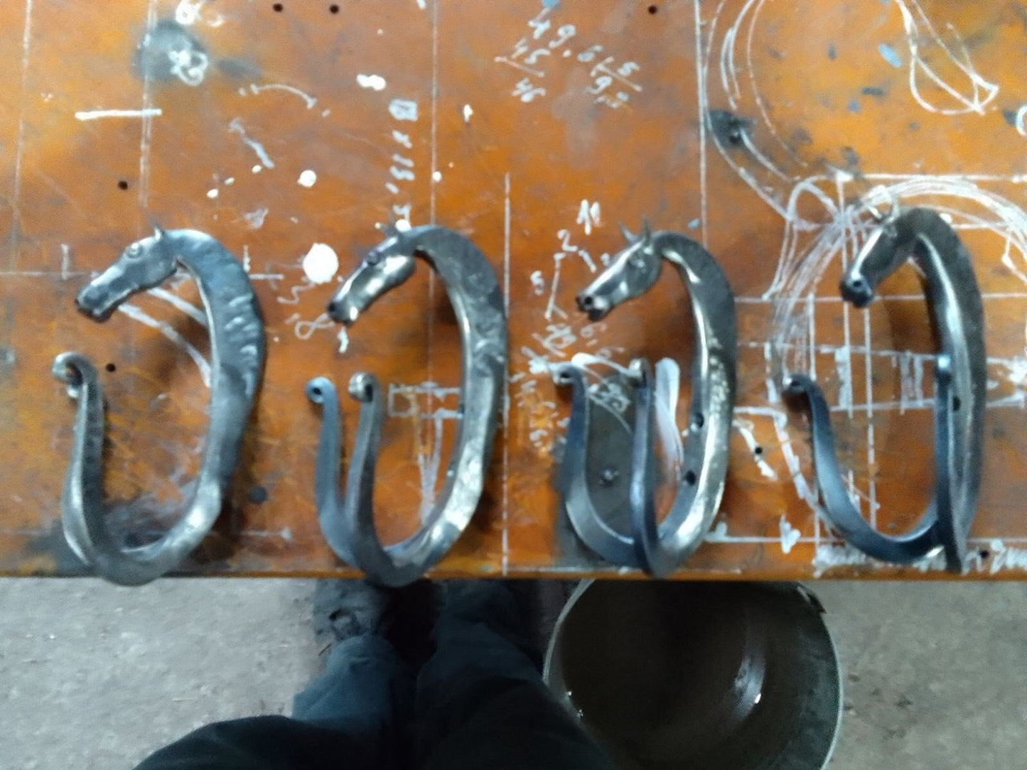 Horse lover gift, horse head, hook, horse, animal, stallion, blacksmith, stabling, hanger, rack, Christmas, anniversary, ForgedCommodities