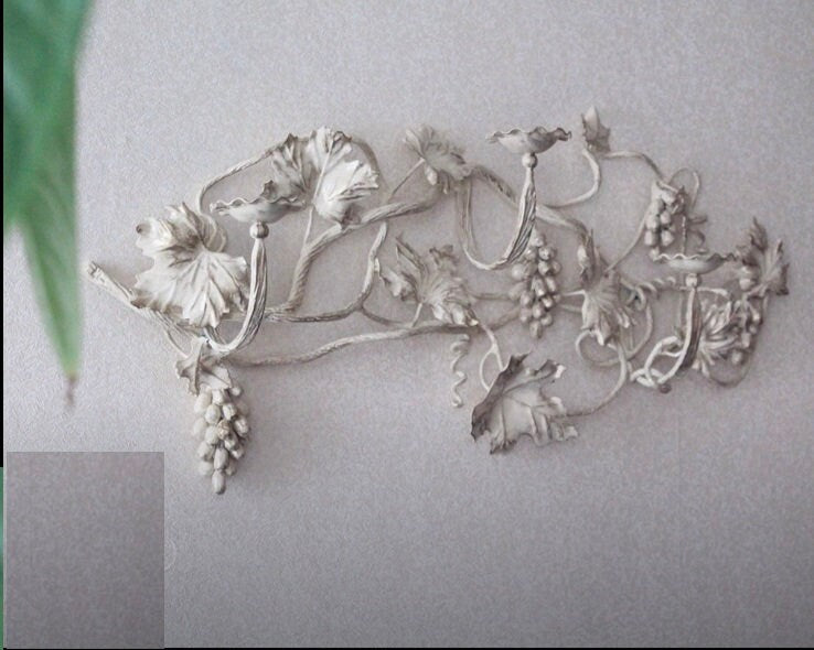 Candle holder, 6th anniversary, iron gift, steel anniversary, candle, wedding anniversary, grapes, Christmas, birthday, Mothers Day, autumn