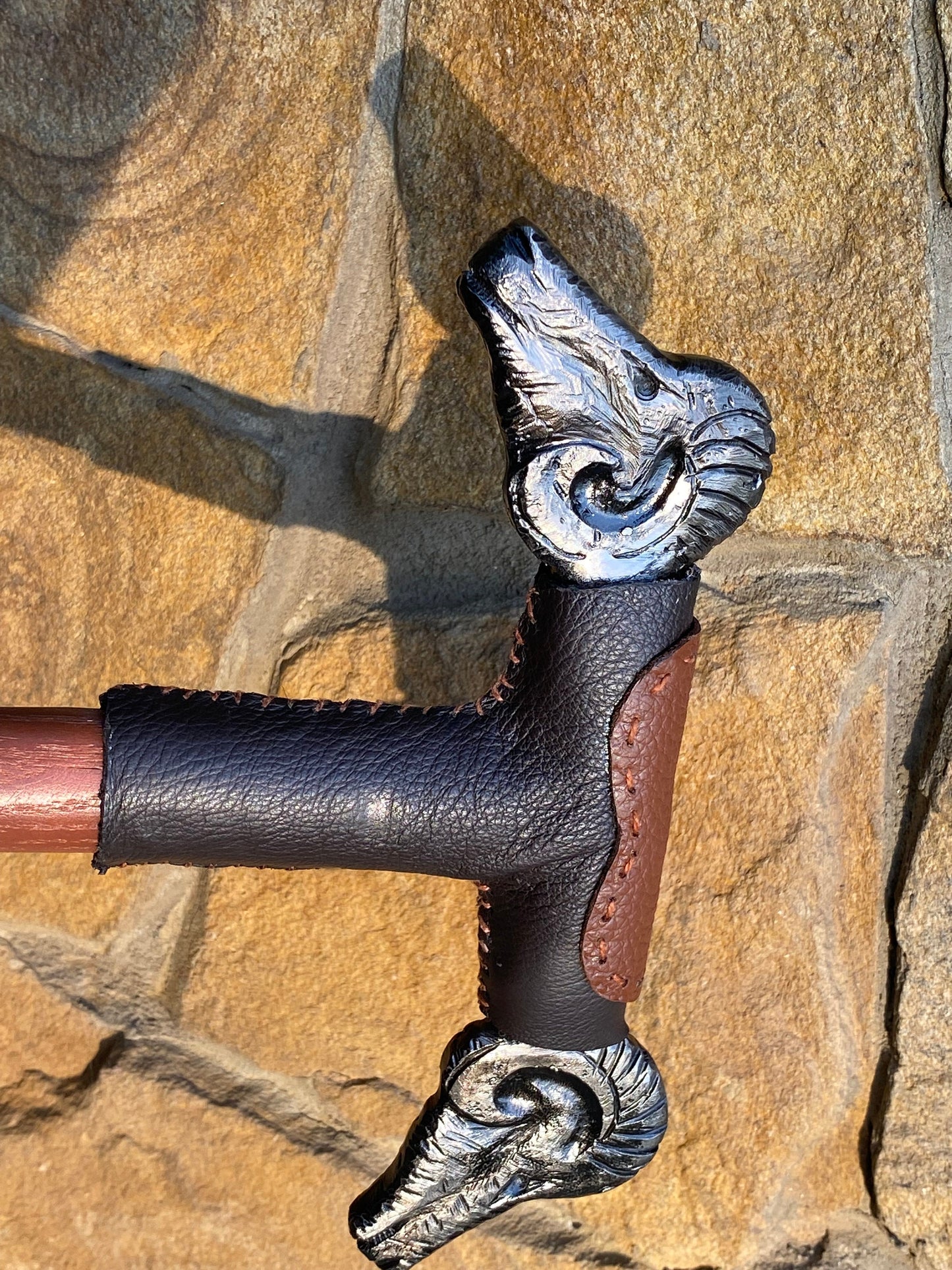 Walking cane, ram, walking stick, cane, stick, birthday, Christmas, anniversary, Fathers Day, retirement, pension, personalized gift, animal