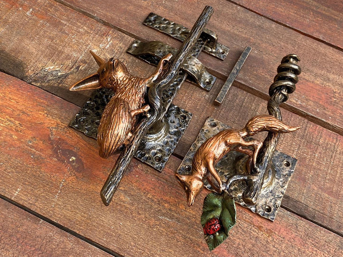 Latch, door latch, fox, nature, birthday, door handle, gate latch, lock, Christmas, barn, forest, animal, yard, turn drop bar latch, garden