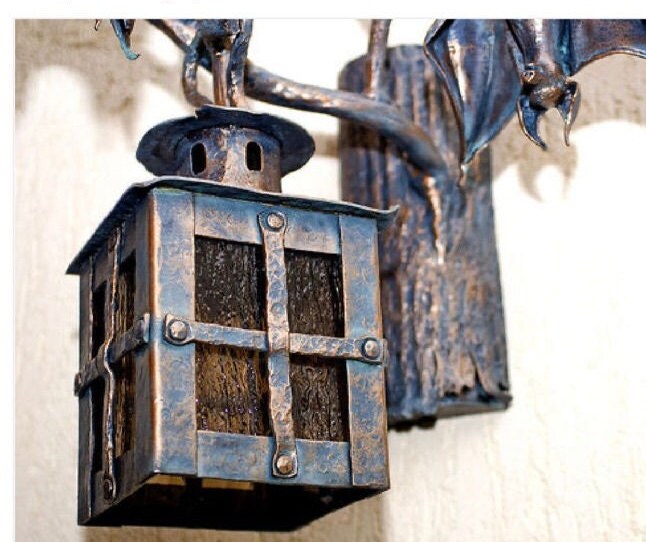 Wall sconce, outdoor sconce, outside sconce, bat, sconce, castle sconce, medieval, wild nature, cave, night, Christmas,anniversary,birthday