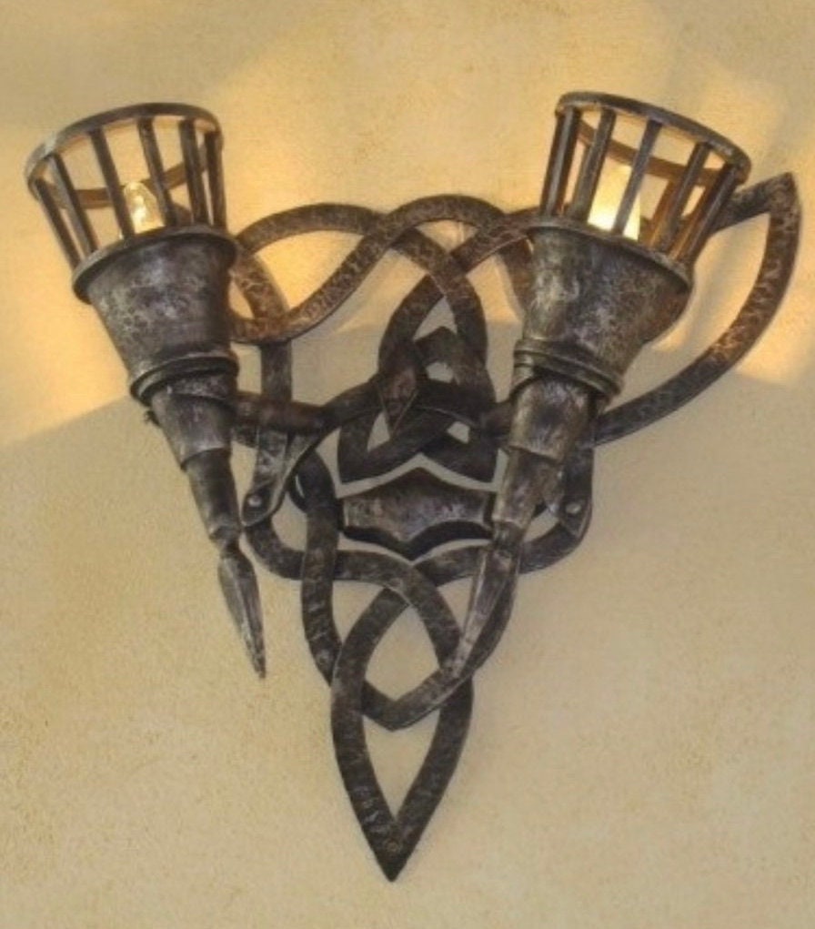 Wall sconce, sconce, medieval, renovation, antique, torch, mancave, birthday, Christmas, anniversary, retirement, wedding,engagement,lantern