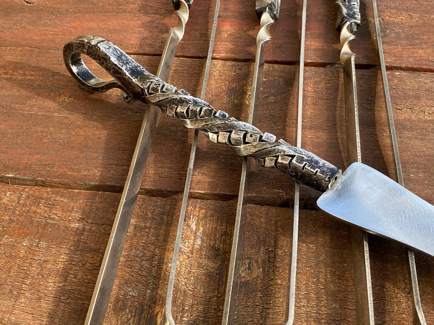 Picnic, camping, party, skewers, kebab, grill, BBQ, Christmas, anniversary, birthday, fire poker, fireplace, fire pit, firewood,gift for men