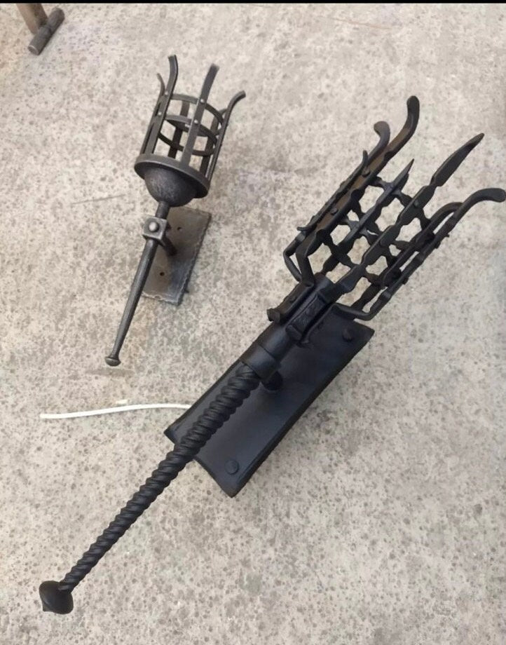 Wall sconce, torch, new home, medieval, castle, groomsmen, hotel, restaurant, viking, Middle Ages,iron gift,anniversary,sconce,candle holder