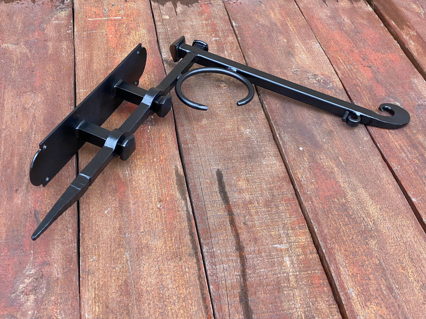 Bracket, medieval, hand forged bracket, wall sconce, candle holder, plant hanger, hook, wall hook, plant wall hook, plaque holder, antique