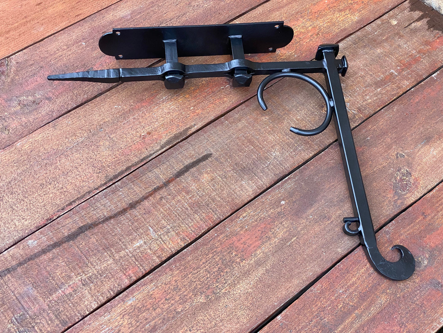 Bracket, medieval, hand forged bracket, wall sconce, candle holder, plant hanger, hook, wall hook, plant wall hook, plaque holder, antique