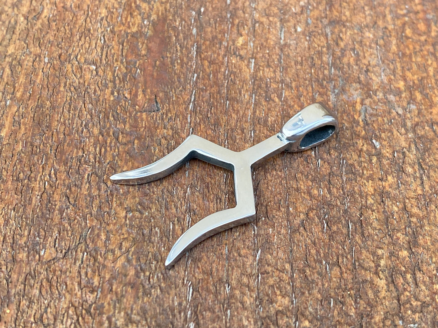 Trident pendant, bident, pendant, 11th anniversary, steel anniversary, steel gift, necklace, stainless steel, birthday,Christmas,anniversary