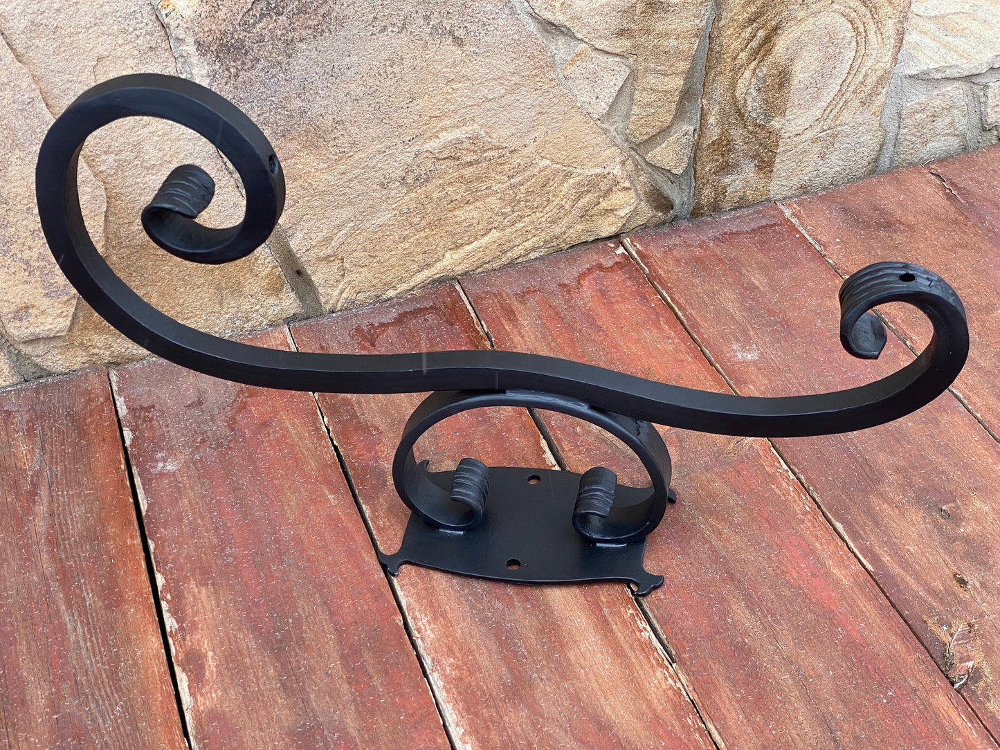 Bracket, medieval, garden, hand forged bracket, wall sconce, candle holder, plant hook, hook, wall hook, plant wall hook, sign holder,plaque