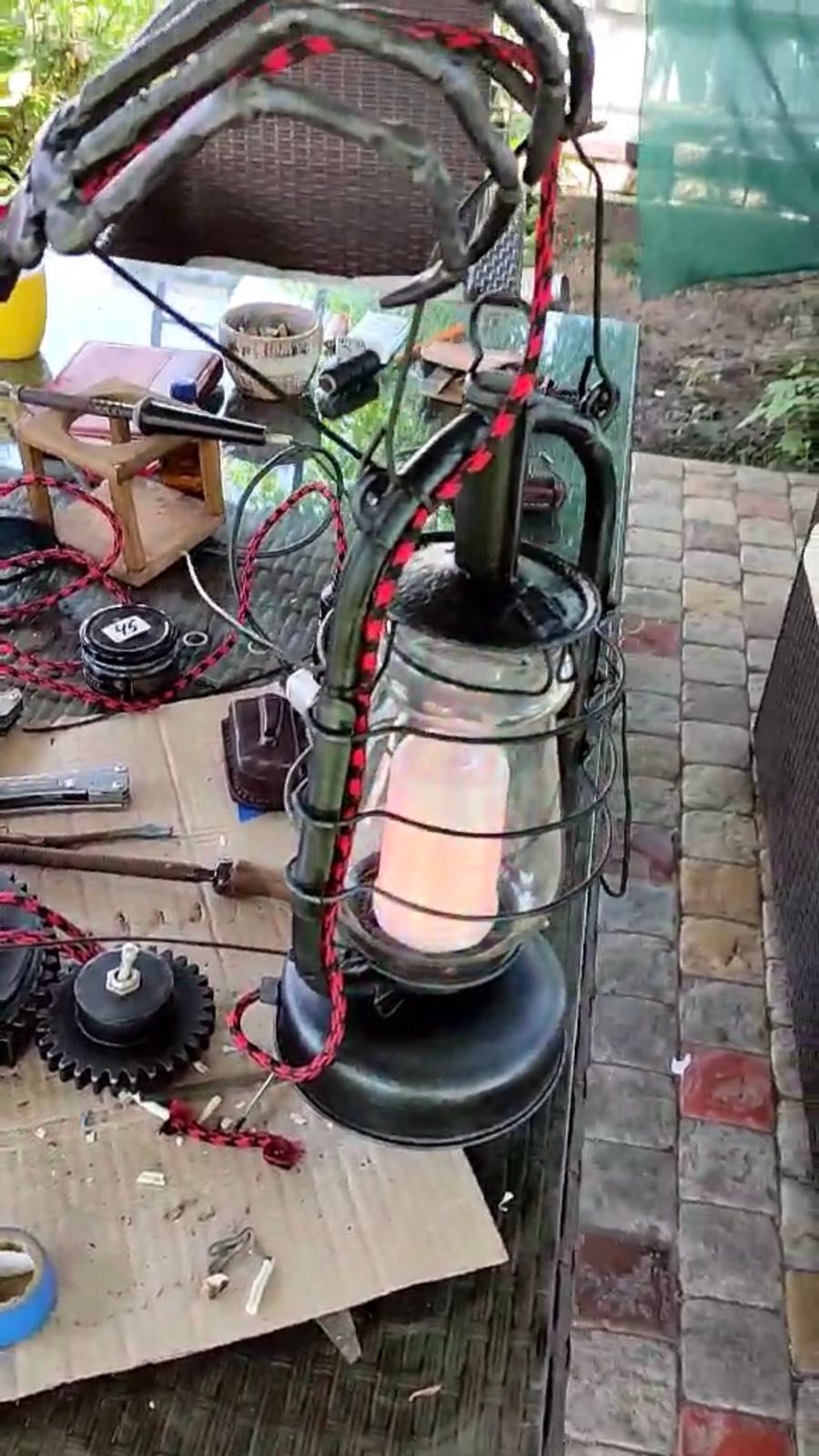 Industrial lamp, steampunk lamp, loft lamp, loft decor, steampunk lantern, wall sconce, wall decor, steampunk gift, steampunk, steam punk