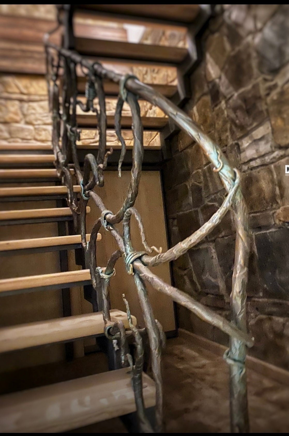 Stair railing, balcony decor, privacy screen, railing, handrail, wedding, 6th anniversary, terrace, Christmas, retirement, renovation, steps