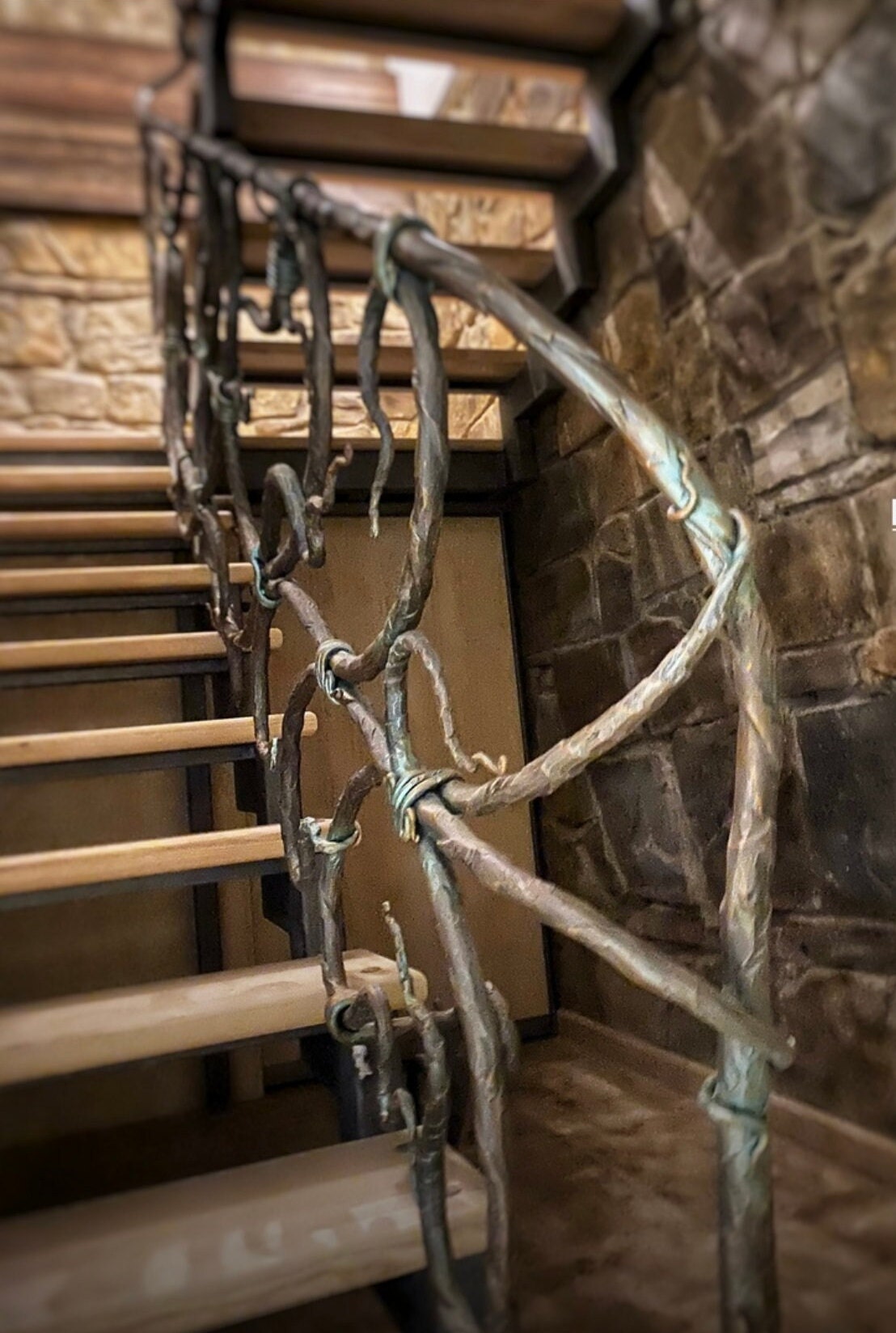 Stair railing, balcony decor, privacy screen, railing, handrail, wedding, 6th anniversary, terrace, Christmas, retirement, renovation, steps