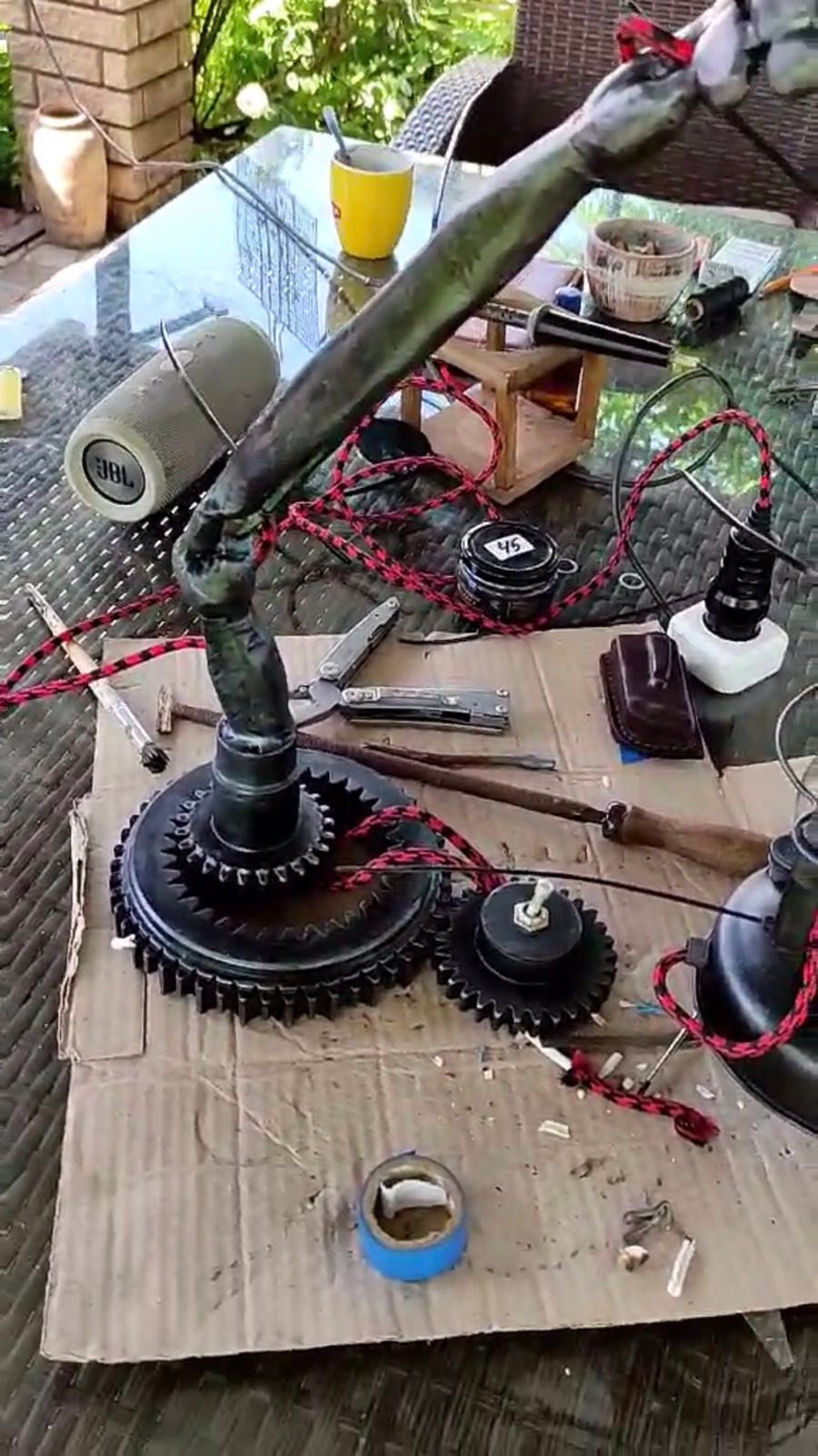 Industrial lamp, steampunk lamp, loft lamp, loft decor, steampunk lantern, wall sconce, wall decor, steampunk gift, steampunk, steam punk