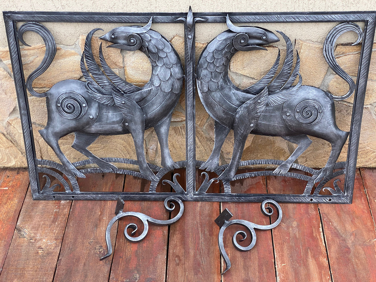 Fireplace screen, mens gift, fireplace, fire poker, anniversary, Celtic, Christmas, birthday, BBQ, grill, medieval, Middle Ages, renovation