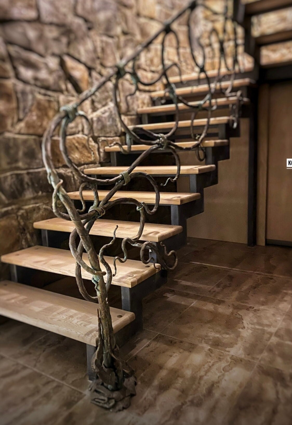 Stair railing, balcony decor, privacy screen, railing, handrail, wedding, 6th anniversary, terrace, Christmas, retirement, renovation, steps