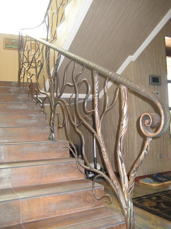Balcony railing, stair railing, railing, terrace, renovation, retirement, tree, forest, branch, jungle, wedding, anniversary, trunk, nature