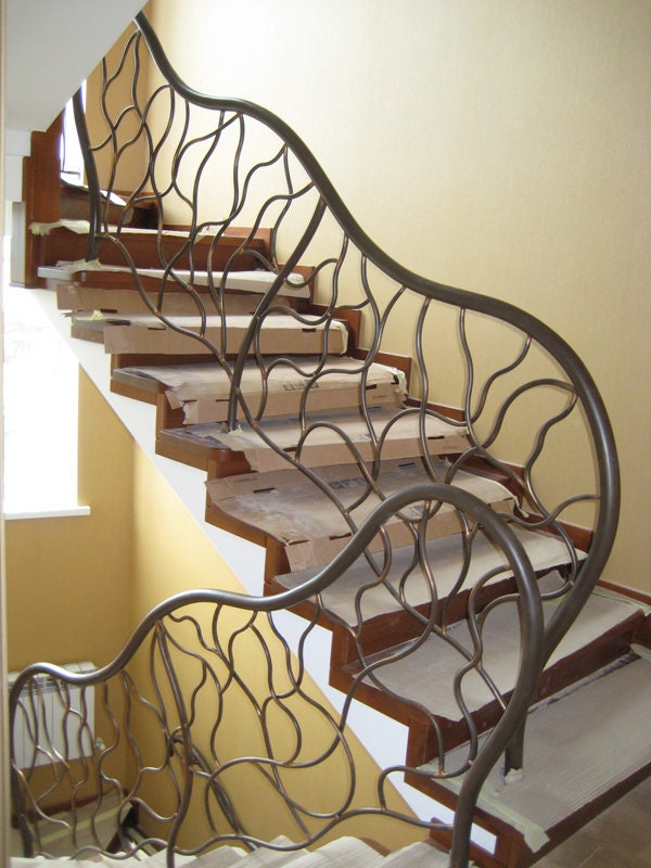 Stair railing, balcony railing, railing, terrace, renovation, retirement, tree, forest, branch, jungle, wedding, anniversary, trunk, nature