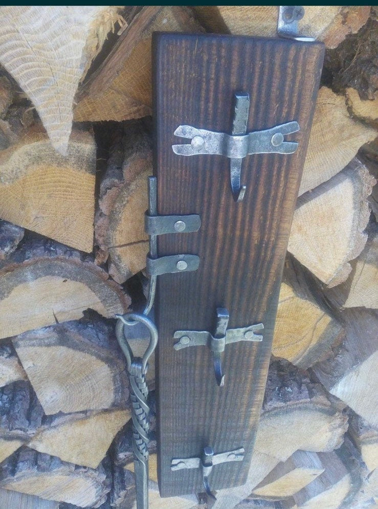 Shoehorn, hook, wall hook, fixture, medieval, viking, Christmas, entryway, hallway, steel gift, anniversary, birthday, retirement, pension