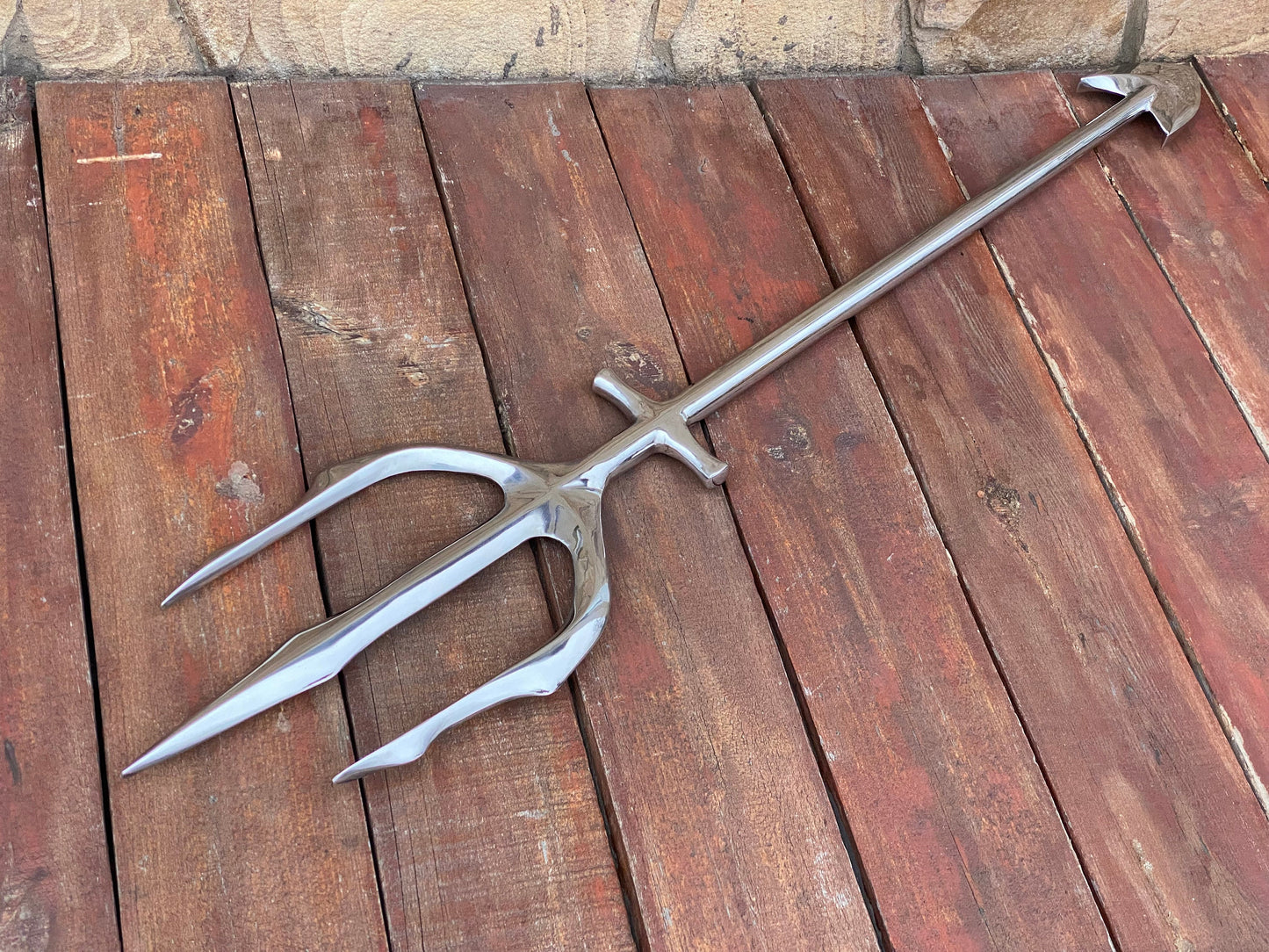 Stainless steel trident, trident, anniversary, Christmas, mens gift, cosplay, birthday, ocean decor, mermaid, Poseidon,Neptune,coastal decor