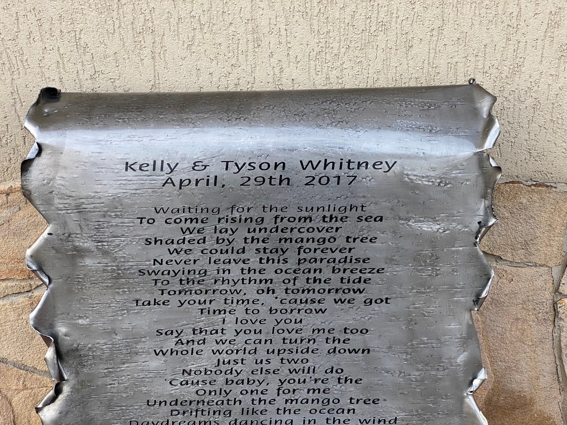 Iron scroll, steel scroll, 6th anniversary, 11th anniversary, steel anniversary, iron anniversary, wedding anniversary, iron gift,steel gift