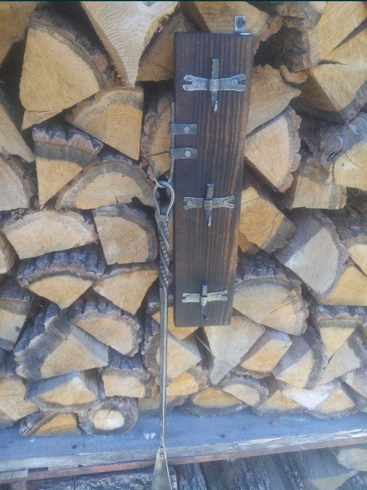 Shoehorn, hook, wall hook, fixture, medieval, viking, Christmas, entryway, hallway, steel gift, anniversary, birthday, retirement, pension